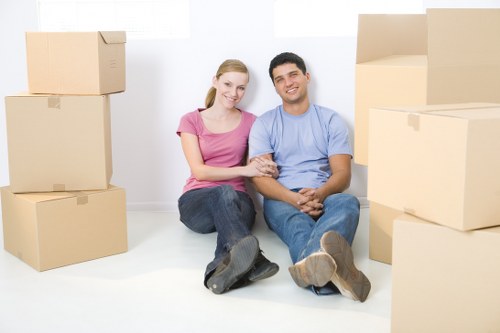 Furniture loading for a Pimlico flat move near central London