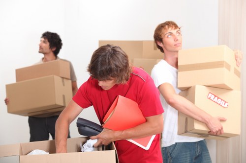 Protective wrapping used for furniture removals in Pimlico