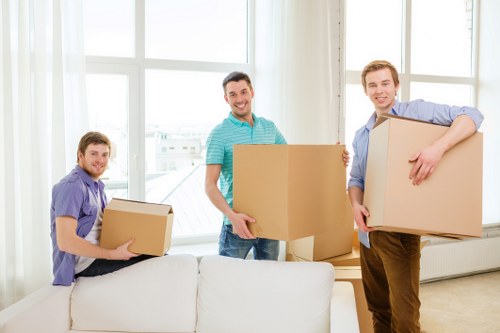 Local moving van serving flats in Pimlico