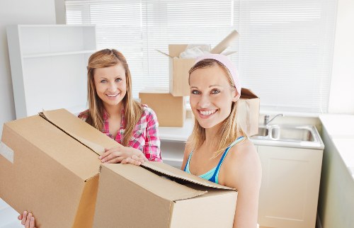 Preparing furniture for pickup in a Pimlico apartment
